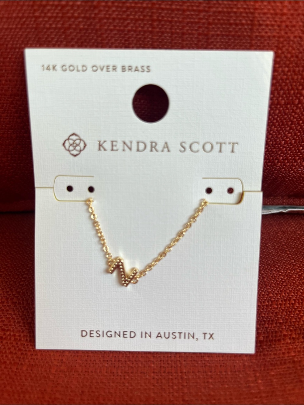 Kendra Scott 14K Gold Over Brass Mini "Z" Initial Pendant
Necklace - Gold